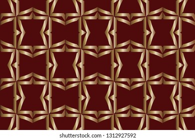 Seamless horizontal borders with repeating line texture. Geometric seamless lace patterns collection for banners, greeting cards or birthday invitations. Ethnic arabic, indian, turkish ornament 