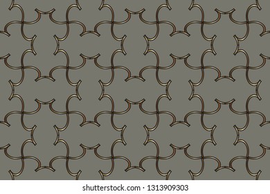 Seamless horizontal borders with repeating line texture. Geometric seamless lace patterns collection for banners, greeting cards or birthday invitations. Ethnic arabic, indian, turkish ornament. 