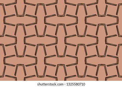 Seamless horizontal borders with repeating line texture. Geometric seamless lace patterns collection for banners, greeting cards or birthday invitations. Ethnic arabic, indian, turkish ornament 