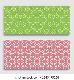 Seamless horizontal borders with repeating line texture. Geometric seamless lace patterns collection for banners, greeting cards or birthday invitations. Ethnic arabic, indian, turkish ornament