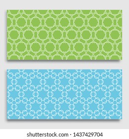 Seamless horizontal borders with repeating line texture. Geometric seamless lace patterns collection for banners, greeting cards or birthday invitations. Ethnic arabic, indian, turkish ornament