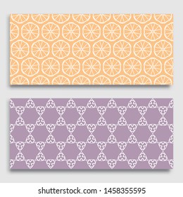 Seamless horizontal borders with repeating line texture. Geometric seamless lace patterns collection for banners, greeting cards or birthday invitations. Ethnic arabic, indian, turkish ornament