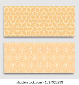 Seamless horizontal borders with repeating line texture. Geometric seamless lace patterns collection for banners, greeting cards or birthday invitations. Ethnic arabic, indian, turkish ornament