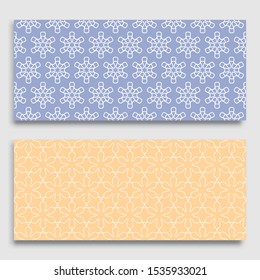 Seamless horizontal borders with repeating line texture. Geometric seamless lace patterns collection for banners, greeting cards or birthday invitations. Ethnic arabic, indian, turkish ornament