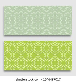 Seamless horizontal borders with repeating line texture. Geometric seamless lace patterns collection for banners, greeting cards or birthday invitations. Ethnic arabic, indian, turkish ornament