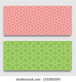 Seamless horizontal borders with repeating line texture. Geometric seamless lace patterns collection for banners, greeting cards or birthday invitations. Ethnic arabic, indian, turkish ornament