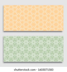 Seamless horizontal borders with repeating line texture. Geometric seamless lace patterns collection for banners, greeting cards or birthday invitations. Ethnic arabic, indian, turkish ornament