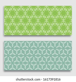 Seamless horizontal borders with repeating line texture. Geometric seamless lace patterns collection for banners, greeting cards or birthday invitations. Ethnic arabic, indian, turkish ornament