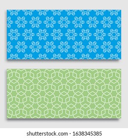 Seamless horizontal borders with repeating line texture. Geometric seamless lace patterns collection for banners, greeting cards or birthday invitations. Ethnic arabic, indian, turkish ornament