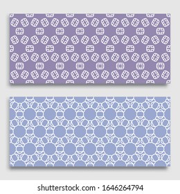 Bordes horizontales sin inconvenientes con textura de línea repetida. Colección de patrones de encajes geométricos sin fisuras para banners, tarjetas de felicitación o invitaciones de cumpleaños. Ornamento étnico árabe, indio, turco