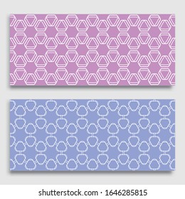 Seamless horizontal borders with repeating line texture. Geometric seamless lace patterns collection for banners, greeting cards or birthday invitations. Ethnic arabic, indian, turkish ornament