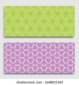 Seamless horizontal borders with repeating line texture. Geometric seamless lace patterns collection for banners, greeting cards or birthday invitations. Ethnic arabic, indian, turkish ornament