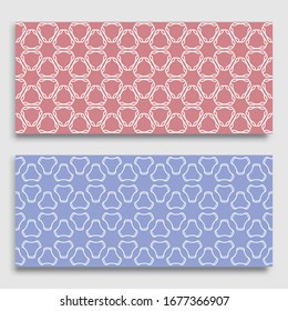 Seamless horizontal borders with repeating line texture. Geometric seamless lace patterns collection for banners, greeting cards or birthday invitations. Ethnic arabic, indian, turkish ornament