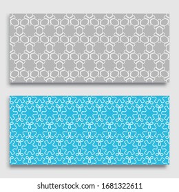 Seamless horizontal borders with repeating line texture. Geometric seamless lace patterns collection for banners, greeting cards or birthday invitations. Ethnic arabic, indian, turkish ornament