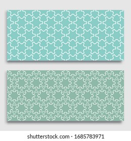 Seamless horizontal borders with repeating line texture. Geometric seamless lace patterns collection for banners, greeting cards or birthday invitations. Ethnic arabic, indian, turkish ornament