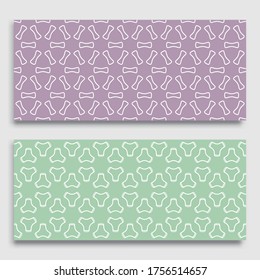 Seamless horizontal borders with repeating line texture. Geometric seamless lace patterns collection for banners, greeting cards or birthday invitations. Ethnic arabic, indian, turkish ornament