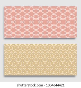 Nahtlose horizontale Ränder mit sich wiederholender Zeilenstruktur. Geometrische Kollektion nahtloser Spitzenmuster für Banner, Grußkarten oder Geburtstagseinladungen. Arabische Ethnische, indische, türkische Ornamente