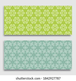 Bordes horizontales sin inconvenientes con textura de línea repetida. Colección de patrones de encaje geométricos sin fisuras para banners, tarjetas de felicitación o invitaciones de cumpleaños. Ornamento étnico árabe, indio, turco