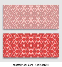 Nahtlose horizontale Ränder mit sich wiederholender Zeilenstruktur. Geometrische Kollektion nahtloser Spitzenmuster für Banner, Grußkarten oder Geburtstagseinladungen. Arabische Ethnische, indische, türkische Ornamente