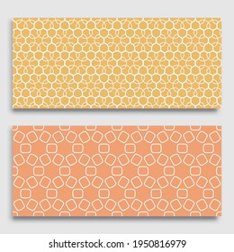 Seamless horizontal borders with repeating line texture. Geometric seamless lace patterns collection for banners, greeting cards or birthday invitations. Ethnic arabic, indian, turkish ornament