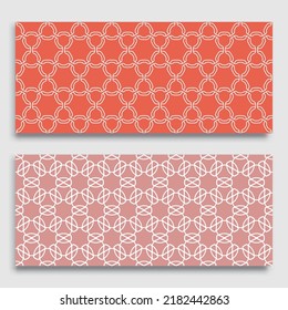 Bordes horizontales sin inconvenientes con textura de línea repetida. Colección de patrones de encaje geométricos sin fisuras para banners, tarjetas de felicitación o invitaciones de cumpleaños. Ornamento étnico árabe, indio, turco