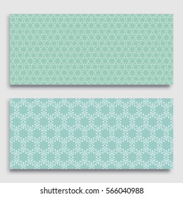 Seamless horizontal borders with repeating line texture. Geometric seamless lace patterns collection for banners, greeting cards or birthday invitations. Ethnic arabic, indian, turkish ornament