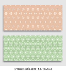 Seamless horizontal borders with repeating line texture. Geometric seamless lace patterns collection for banners, greeting cards or birthday invitations. Ethnic arabic, indian, turkish ornament