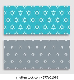 Seamless horizontal borders with repeating line texture. Geometric seamless lace patterns collection for banners, greeting cards or birthday invitations. Ethnic arabic, indian, turkish ornament