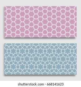 Seamless horizontal borders with repeating line texture. Geometric seamless lace patterns collection for banners, greeting cards or birthday invitations. Ethnic arabic, indian, turkish ornament