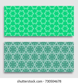 Seamless horizontal borders with repeating line texture. Geometric seamless lace patterns collection for banners, greeting cards or birthday invitations. Ethnic arabic, indian, turkish ornament