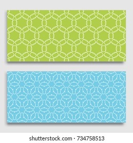 Seamless horizontal borders with repeating line texture. Geometric seamless lace patterns collection for banners, greeting cards or birthday invitations. Ethnic arabic, indian, turkish ornament