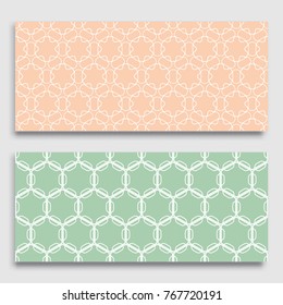 Seamless horizontal borders with repeating line texture. Geometric seamless lace patterns collection for banners, greeting cards or birthday invitations. Ethnic arabic, indian, turkish ornament