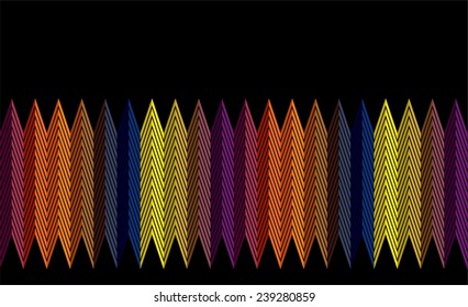 Seamless horizontal geometric pattern