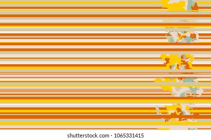Seamless horizontal lines pattern. Vector orange nuances background