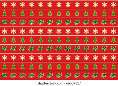 Set 8 Seamless Christmas Borders Stock Vector (Royalty Free) 755623030