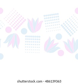 Seamless horizontal  pattern of  stylized  bell.