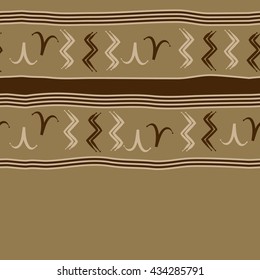 Seamless  horizontal  pattern of zodiac signs, doodles,  object,aries,aquarius, stripes,spot, copy space. Hand drawn.