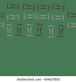 Seamless  horizontal pattern of zodiac signs, doodles,  object,gemini, copy space. Hand drawn.
