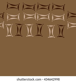 Seamless  horizontal pattern of zodiac signs, doodles,  object,gemini, copy space. Hand drawn.