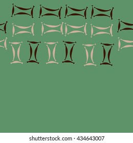 Seamless  horizontal pattern of zodiac signs, doodles,  object,gemini, copy space. Hand drawn.