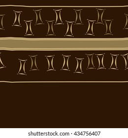 Seamless  horizontal  pattern of zodiac signs, doodles,  object,gemini, spot,stripes, copy space. Hand drawn.