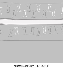Seamless  horizontal  pattern of zodiac signs, doodles,  object,gemini, spot,stripes, copy space. Hand drawn.