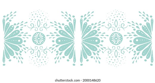 Seamless horizontal round curve splash, Vector hand drawn rotate design for fashion clothes, wallpaper, wrapping paper, decoration background.