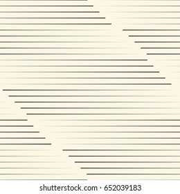 Seamless Horizontal Stripe Background. Vector Lined Texture. Abstract Minimal Graphic Pattern