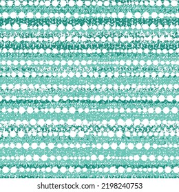 Seamless horizontal striped pattern with dots on background.seamless horizontal striped pattern, vector illustration. Seamless pattern with turquoise lines of dots on white.