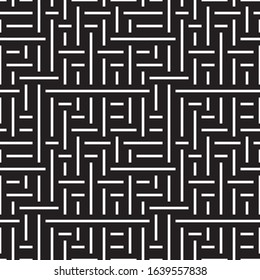 Seamless horizontal and vertical white segment pattern.