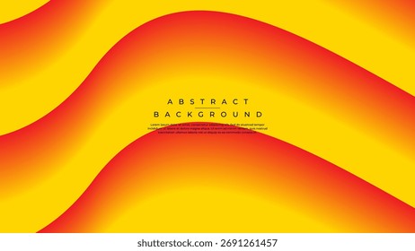Fondo Abstractas ondulado Horizontal sin fisuras con degradado cálido brillante