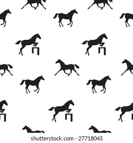 Seamless horse pattern