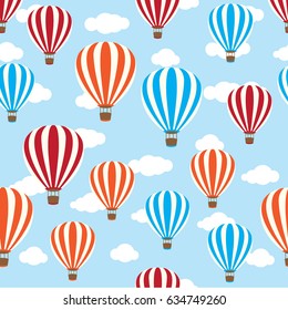 seamless hot air balloon