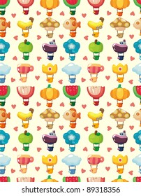 seamless hot air balloon pattern